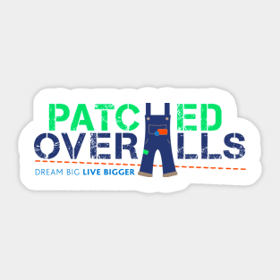 Patched Overalls Sticker